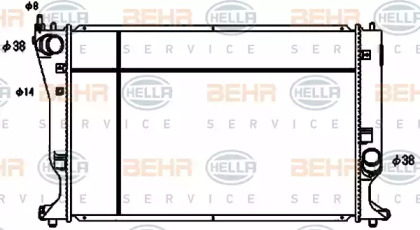 Теплообменник BEHR HELLA SERVICE 8MK 376 753-741