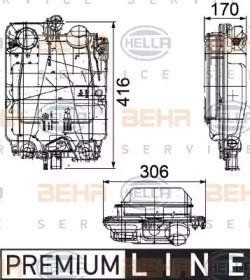 Резервуар BEHR HELLA SERVICE 8MA 376 753-781