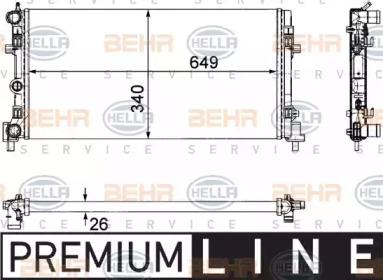 Теплообменник BEHR HELLA SERVICE 8MK 376 754-281