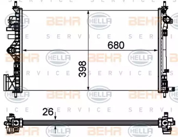 Теплообменник BEHR HELLA SERVICE 8MK 376 754-331