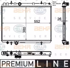 Теплообменник BEHR HELLA SERVICE 8MK 376 755-331