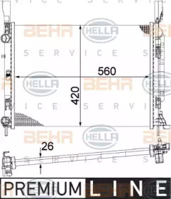 Теплообменник BEHR HELLA SERVICE 8MK 376 755-531