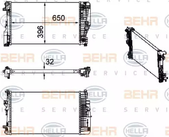 Теплообменник BEHR HELLA SERVICE 8MK 376 756-134