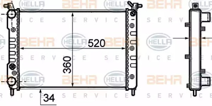 Теплообменник BEHR HELLA SERVICE 8MK 376 756-501