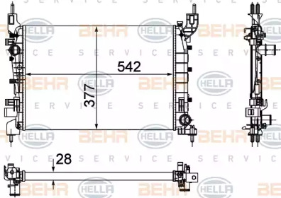 Теплообменник BEHR HELLA SERVICE 8MK 376 756-521