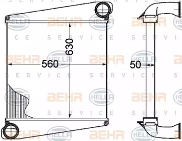 Теплообменник BEHR HELLA SERVICE 8ML 376 758-191