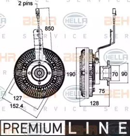 Сцепление BEHR HELLA SERVICE 8MV 376 758-471