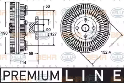 Сцепление BEHR HELLA SERVICE 8MV 376 758-551