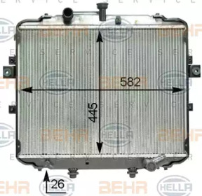 Теплообменник BEHR HELLA SERVICE 8MK 376 763-741