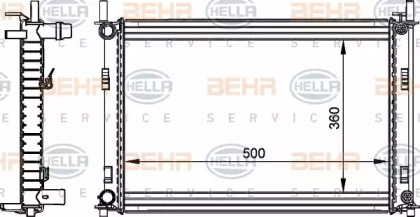 Теплообменник BEHR HELLA SERVICE 8MK 376 764-301