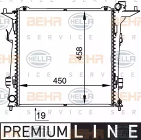 Теплообменник BEHR HELLA SERVICE 8MK 376 764-471