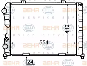 Теплообменник BEHR HELLA SERVICE 8MK 376 766-001