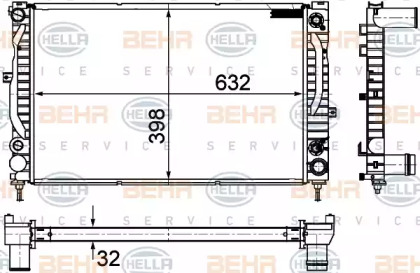 Теплообменник BEHR HELLA SERVICE 8MK 376 766-141