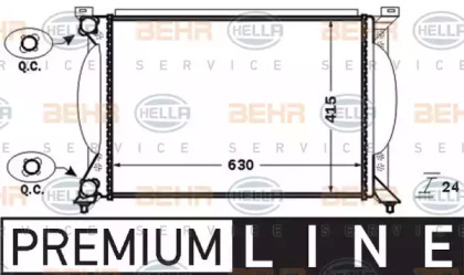 Теплообменник BEHR HELLA SERVICE 8MK 376 766-261