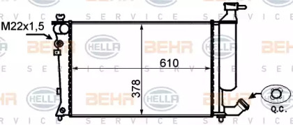 Теплообменник BEHR HELLA SERVICE 8MK 376 767-021