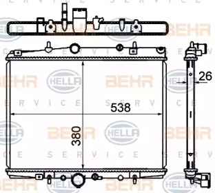 Теплообменник BEHR HELLA SERVICE 8MK 376 767-061