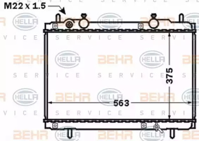 Теплообменник BEHR HELLA SERVICE 8MK 376 767-541