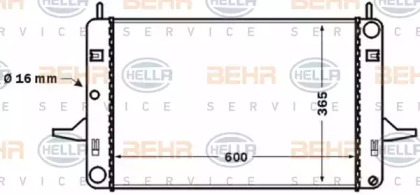 Теплообменник BEHR HELLA SERVICE 8MK 376 768-191