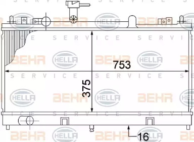 Теплообменник BEHR HELLA SERVICE 8MK 376 769-671