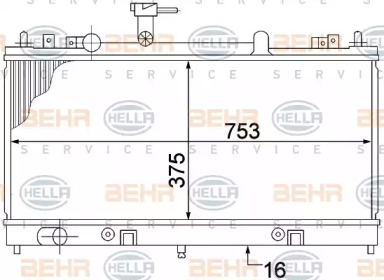 Теплообменник BEHR HELLA SERVICE 8MK 376 769-681