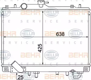 Теплообменник BEHR HELLA SERVICE 8MK 376 770-391