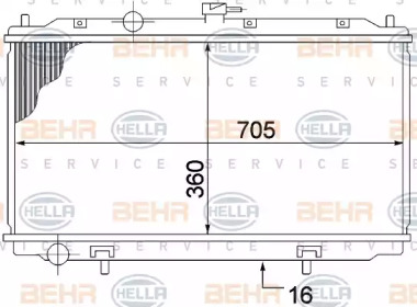 Теплообменник BEHR HELLA SERVICE 8MK 376 770-651