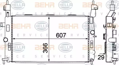 Теплообменник BEHR HELLA SERVICE 8MK 376 771-221