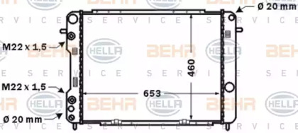 Теплообменник BEHR HELLA SERVICE 8MK 376 771-261