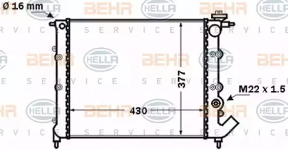 Теплообменник BEHR HELLA SERVICE 8MK 376 771-541