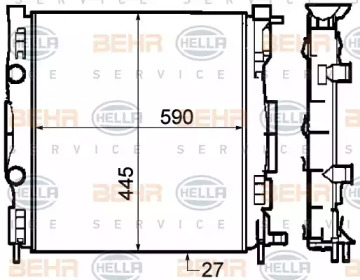 Теплообменник BEHR HELLA SERVICE 8MK 376 772-031