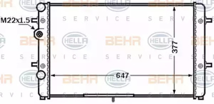 Теплообменник BEHR HELLA SERVICE 8MK 376 772-501