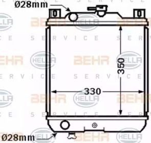 Теплообменник BEHR HELLA SERVICE 8MK 376 772-641