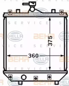 Теплообменник BEHR HELLA SERVICE 8MK 376 772-781