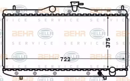 Теплообменник BEHR HELLA SERVICE 8MK 376 773-261