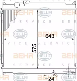 Теплообменник BEHR HELLA SERVICE 8MK 376 773-391