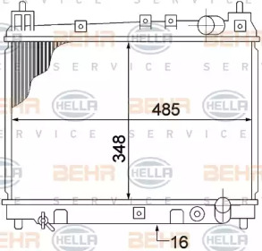 Теплообменник BEHR HELLA SERVICE 8MK 376 773-481