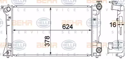 Теплообменник BEHR HELLA SERVICE 8MK 376 773-681