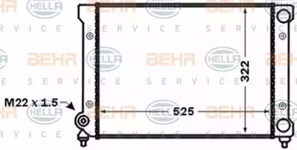 Теплообменник BEHR HELLA SERVICE 8MK 376 773-721