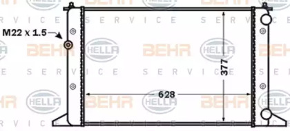 Теплообменник BEHR HELLA SERVICE 8MK 376 773-751