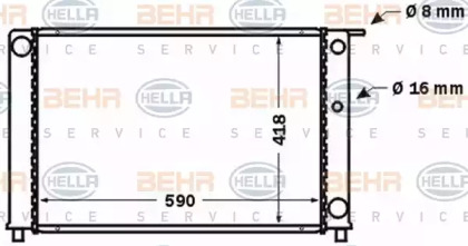 Теплообменник BEHR HELLA SERVICE 8MK 376 774-111