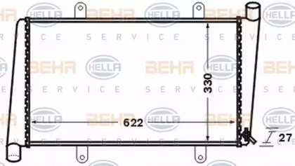 Теплообменник BEHR HELLA SERVICE 8MK 376 774-171