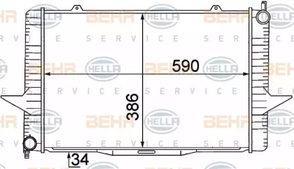 Теплообменник BEHR HELLA SERVICE 8MK 376 774-191