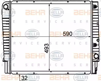 Теплообменник BEHR HELLA SERVICE 8MK 376 774-211