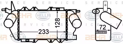 Теплообменник BEHR HELLA SERVICE 8ML 376 776-411