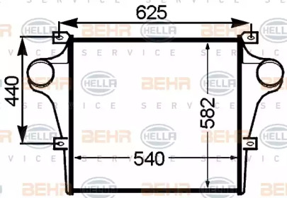 Теплообменник BEHR HELLA SERVICE 8ML 376 776-761