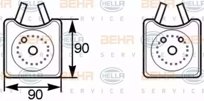 Теплообменник BEHR HELLA SERVICE 8MO 376 778-001