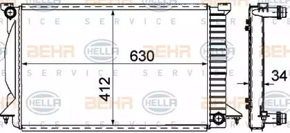 Теплообменник BEHR HELLA SERVICE 8MK 376 781-071