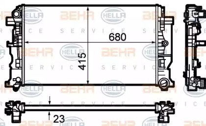 Теплообменник BEHR HELLA SERVICE 8MK 376 782-054