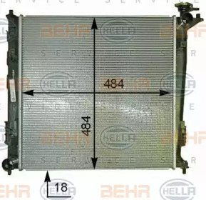 Теплообменник BEHR HELLA SERVICE 8MK 376 787-581