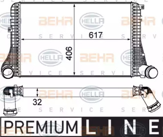 Теплообменник BEHR HELLA SERVICE 8ML 376 787-621